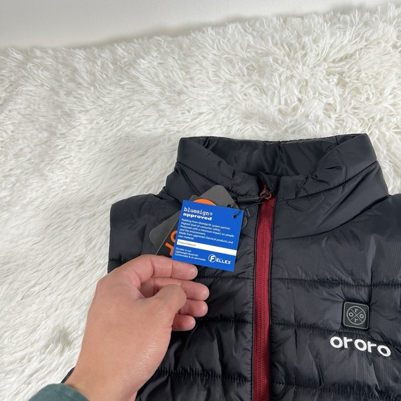 Ororo Puffer Vest Jacket Womens Small Classic Heated Full Zip With Battery Kit - Picture 4 of 14